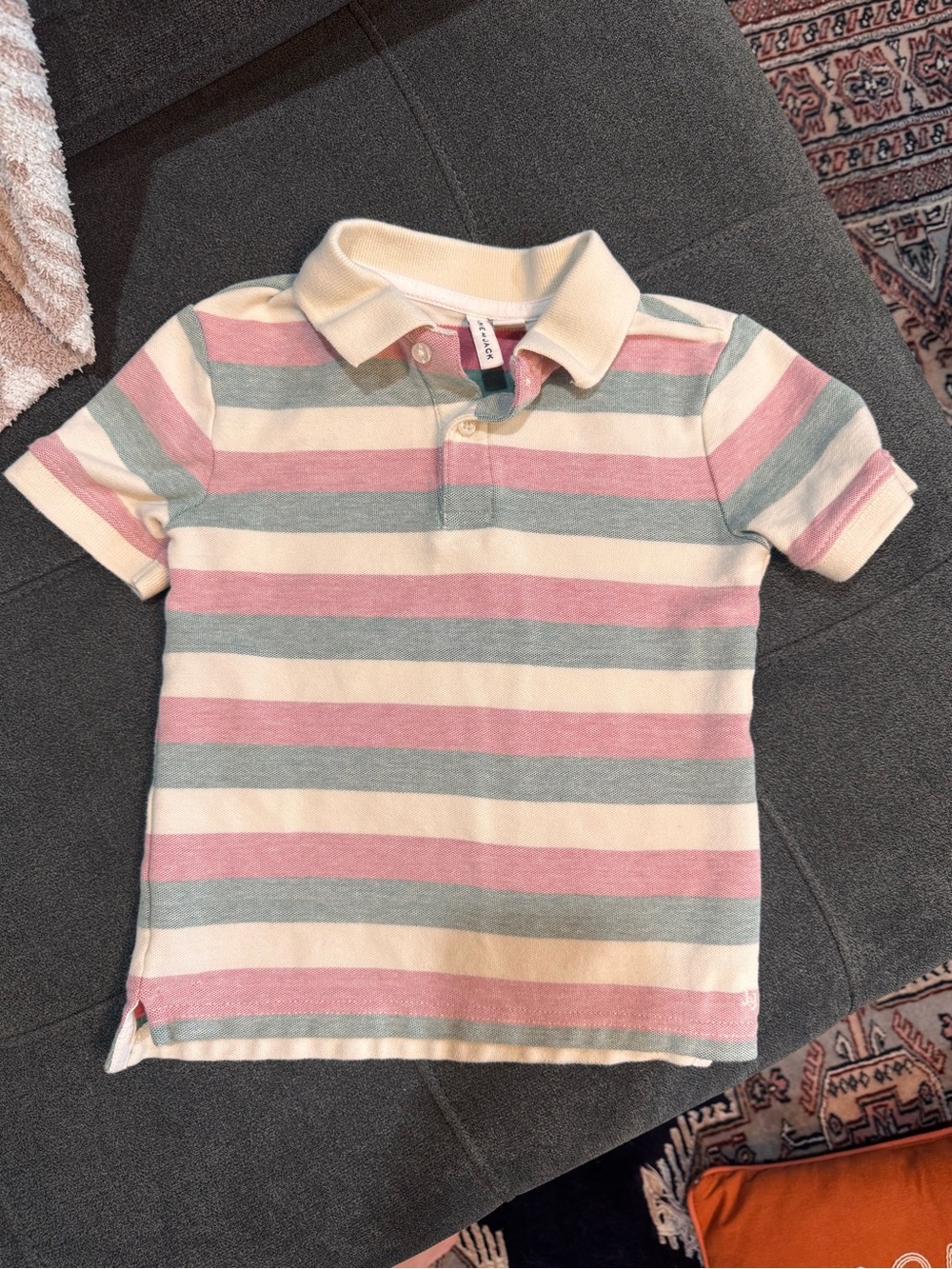 Janie and Jack Boys Striped Polo